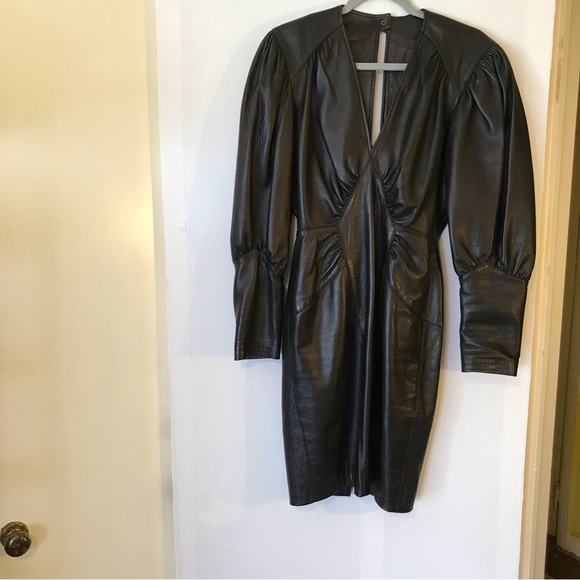 North Beach Leather Dresses & Skirts - VTG Michael Hoban For North Beach Leather Dress